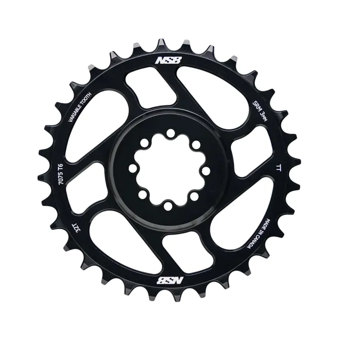 NSB SRAM 8-Bolt T-Type Chainring Black
