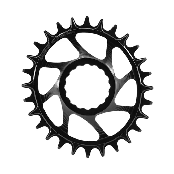 Garbaruk MTB Chainring, Race Face Cinch, Boost, Direct Mount, Oval, 26T, Black