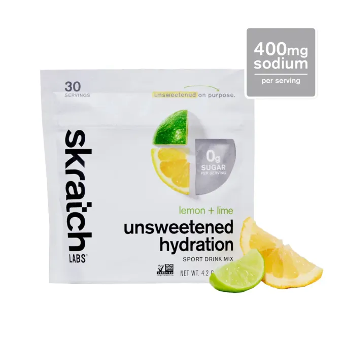 Skratch Hydration Unsweetened Drink Mix 120g Lemon Lime